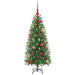 Brad de Crăciun artificial cu 150 LED Verde 120 cm PE și PVC - WALTI WALTI
