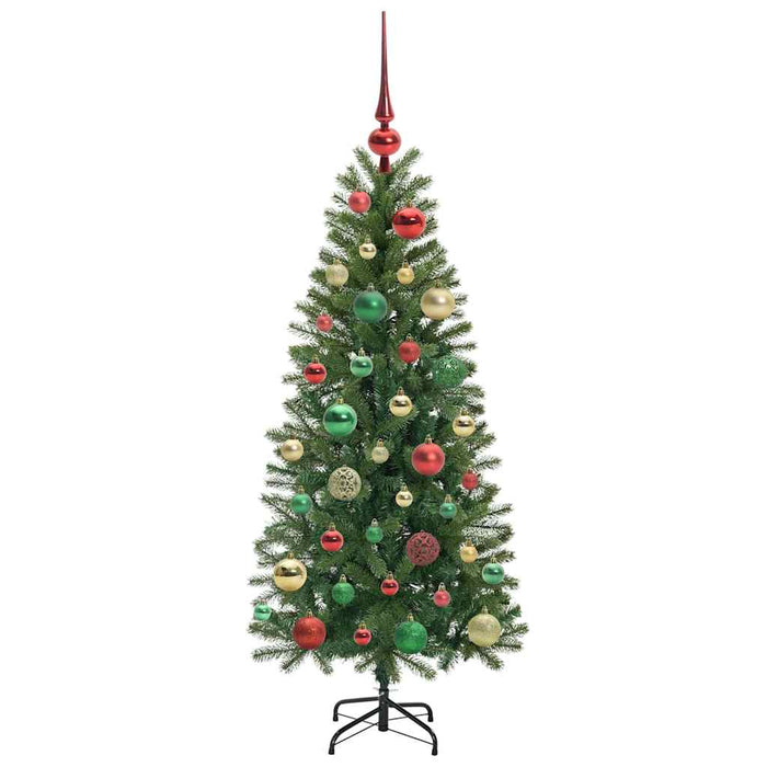 Brad de Crăciun artificial cu 150 LED Verde 120 cm PE și PVC - WALTI WALTI