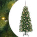 Brad de Crăciun artificial cu 150 LED Verde 150 cm PE și PVC - WALTI WALTI