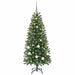 Brad de Crăciun artificial cu 150 LED Verde 150 cm PE și PVC - WALTI WALTI