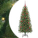 Brad de Crăciun artificial cu 150 LED Verde 150 cm PE și PVC - WALTI WALTI