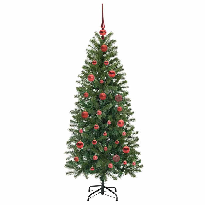 Brad de Crăciun artificial cu 150 LED Verde 150 cm PE și PVC - WALTI WALTI