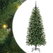 Brad de Crăciun artificial cu 150 LED Verde 150 cm PE și PVC - WALTI WALTI