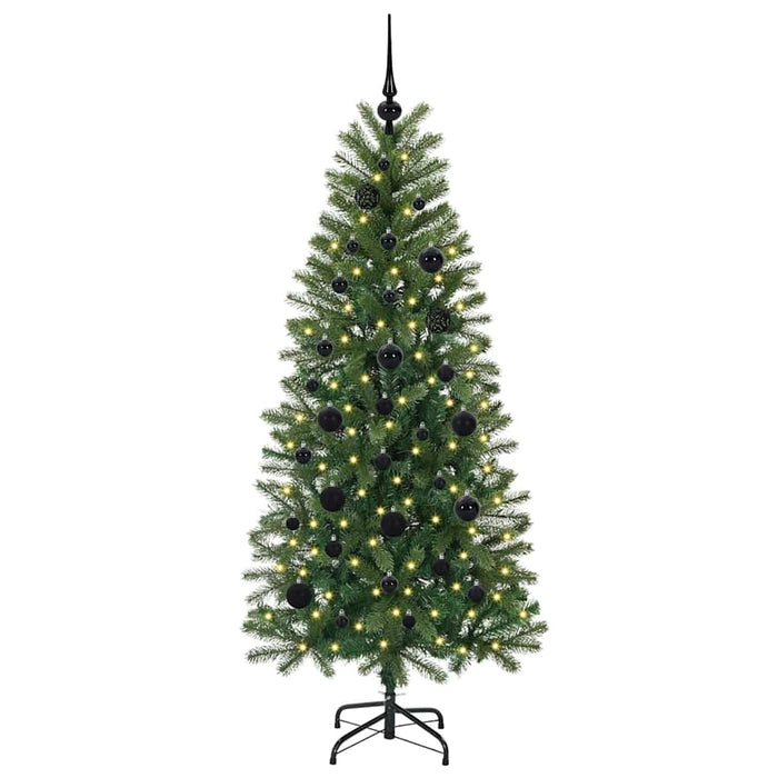 Brad de Crăciun artificial cu 150 LED Verde 150 cm PE și PVC - WALTI WALTI