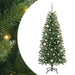 Brad de Crăciun artificial cu 150 LED Verde 150 cm PE și PVC - WALTI WALTI