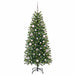 Brad de Crăciun artificial cu 150 LED Verde 150 cm PE și PVC - WALTI WALTI