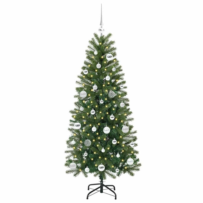 Brad de Crăciun artificial cu 150 LED Verde 150 cm PE și PVC - WALTI WALTI