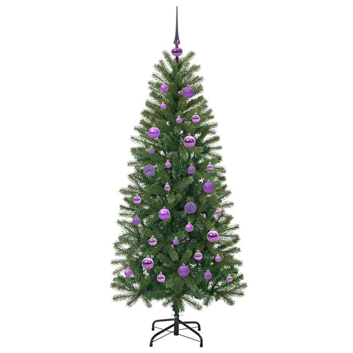 Brad de Crăciun artificial cu 150 LED Verde 150 cm PE și PVC - WALTI WALTI