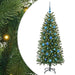 Brad de Crăciun artificial cu 150 LED Verde 150 cm PE și PVC - WALTI WALTI