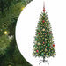 Brad de Crăciun artificial cu 150 LED Verde 150 cm PE și PVC - WALTI WALTI