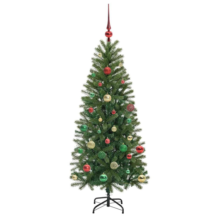 Brad de Crăciun artificial cu 150 LED Verde 150 cm PE și PVC - WALTI WALTI