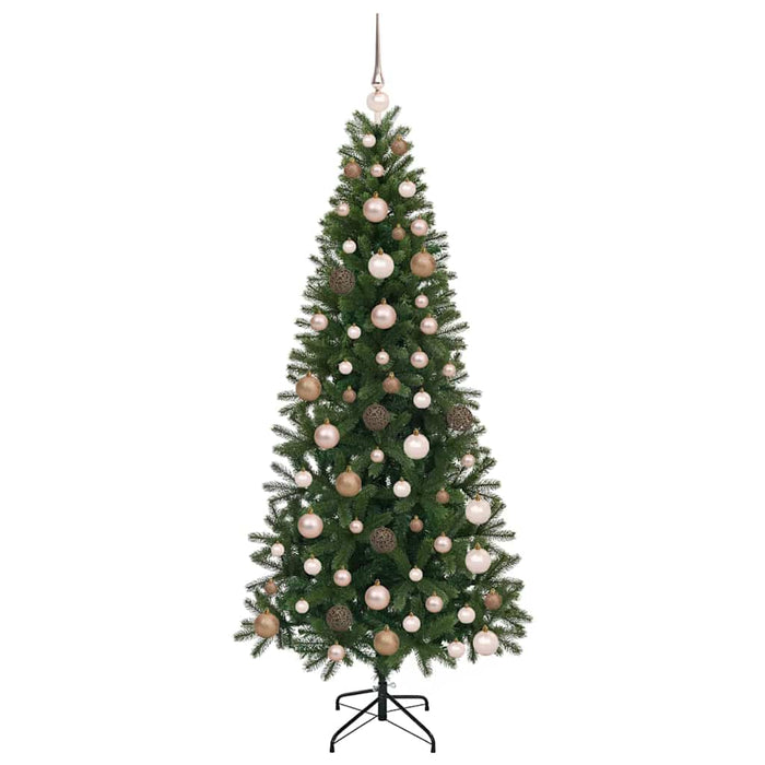 Brad de Crăciun artificial cu 300 LED Verde 180 cm PE și PVC - WALTI WALTI
