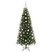 Brad de Crăciun artificial cu 300 LED Verde 180 cm PE și PVC - WALTI WALTI