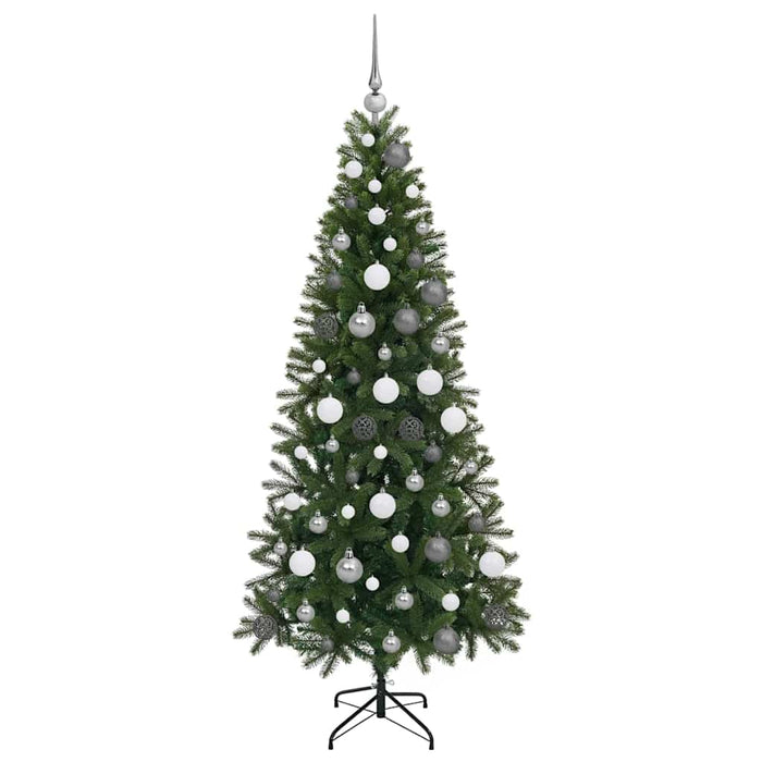 Brad de Crăciun artificial cu 300 LED Verde 180 cm PE și PVC - WALTI WALTI