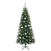 Brad de Crăciun artificial cu 300 LED Verde 180 cm PE și PVC - WALTI WALTI
