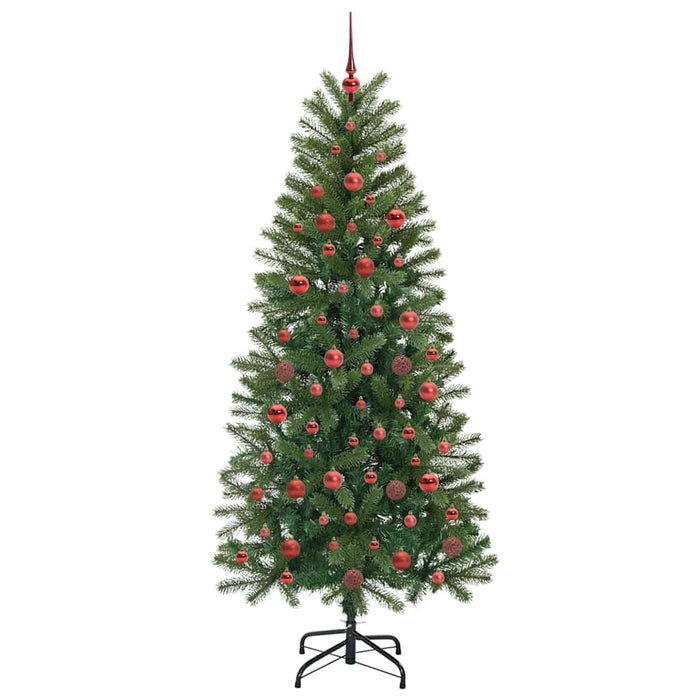 Brad de Crăciun artificial cu 300 LED Verde 180 cm PE și PVC - WALTI WALTI