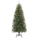 Brad de Crăciun artificial cu 300 LED Verde 180 cm PE și PVC - WALTI WALTI