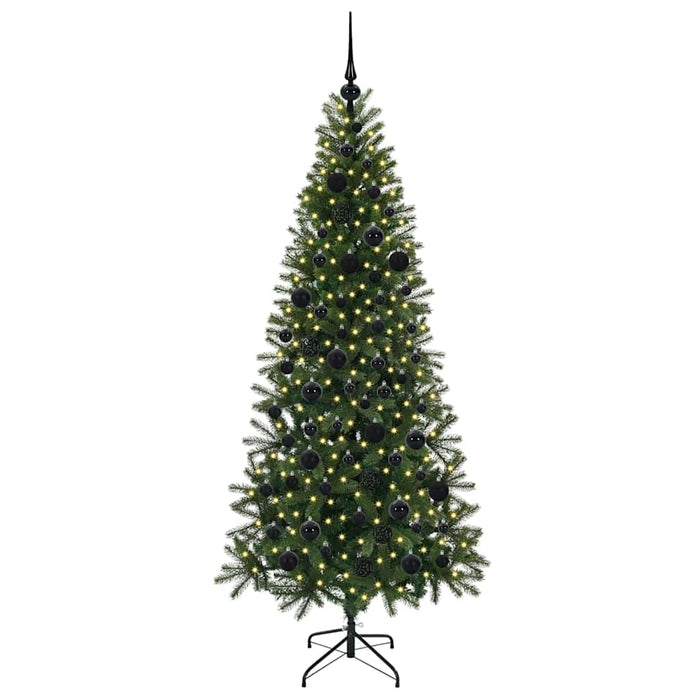 Brad de Crăciun artificial cu 300 LED Verde 180 cm PE și PVC - WALTI WALTI