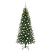 Brad de Crăciun artificial cu 300 LED Verde 180 cm PE și PVC - WALTI WALTI