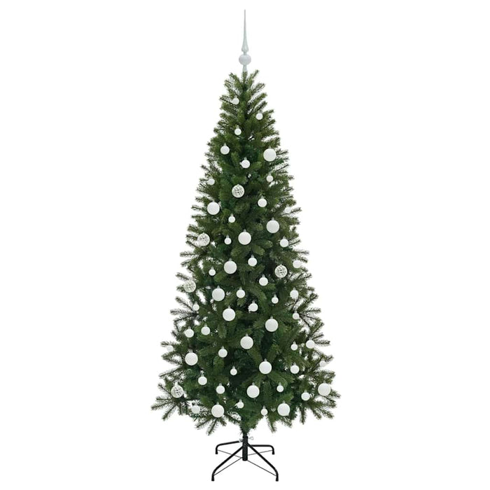 Brad de Crăciun artificial cu 300 LED Verde 180 cm PE și PVC - WALTI WALTI