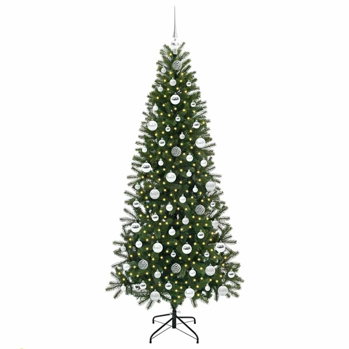 Brad de Crăciun artificial cu 300 LED Verde 180 cm PE și PVC - WALTI WALTI