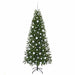 Brad de Crăciun artificial cu 300 LED Verde 180 cm PE și PVC - WALTI WALTI