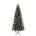 Brad de Crăciun artificial cu 300 LED Verde 180 cm PE și PVC - WALTI WALTI
