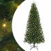 Brad de Crăciun artificial cu 300 LED Verde 210 cm PE și PVC - WALTI WALTI