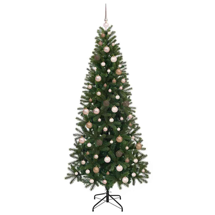 Brad de Crăciun artificial cu 300 LED Verde 210 cm PE și PVC WALTI