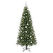 Brad de Crăciun artificial cu 300 LED Verde 210 cm PE și PVC - WALTI WALTI