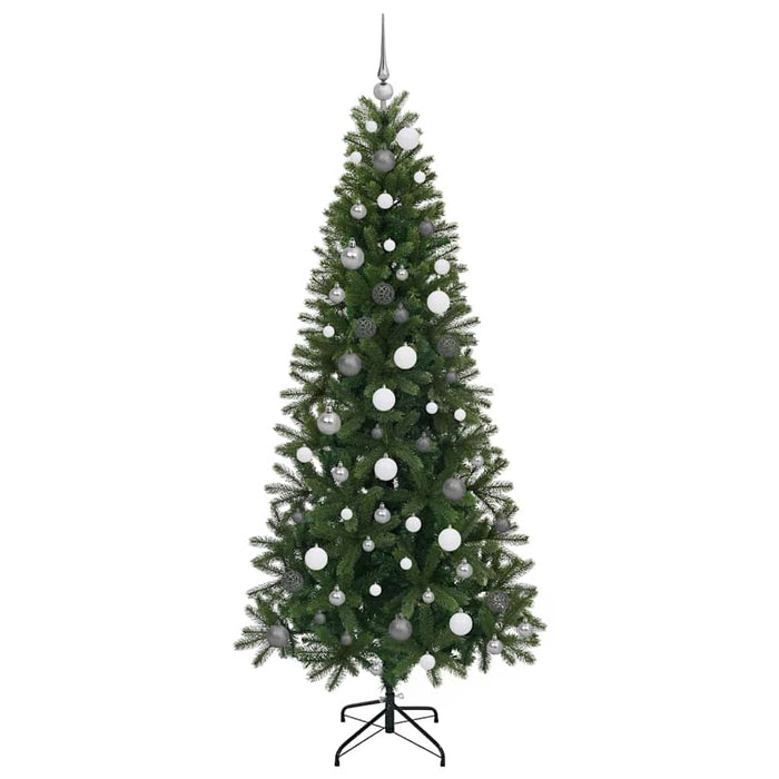 Brad de Crăciun artificial cu 300 LED Verde 210 cm PE și PVC - WALTI WALTI