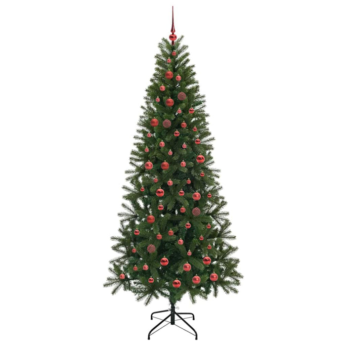 Brad de Crăciun artificial cu 300 LED Verde 210 cm PE și PVC - WALTI WALTI
