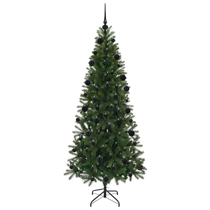 Brad de Crăciun artificial cu 300 LED Verde 210 cm PE și PVC - WALTI WALTI