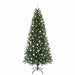 Brad de Crăciun artificial cu 300 LED Verde 210 cm PE și PVC - WALTI WALTI