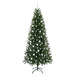 Brad de Crăciun artificial cu 300 LED Verde 210 cm PE și PVC - WALTI WALTI
