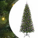 Brad de Crăciun artificial cu 300 LED Verde 210 cm PE și PVC - WALTI WALTI
