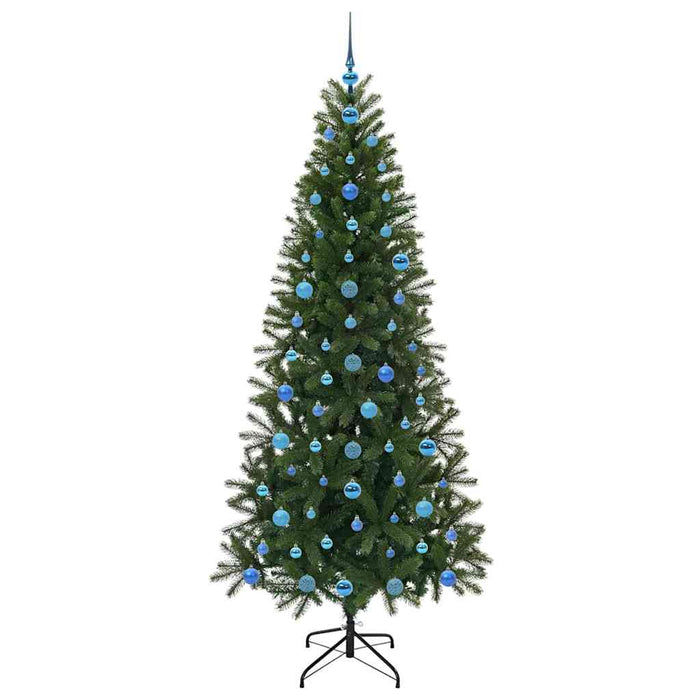 Brad de Crăciun artificial cu 300 LED Verde 210 cm PE și PVC - WALTI WALTI