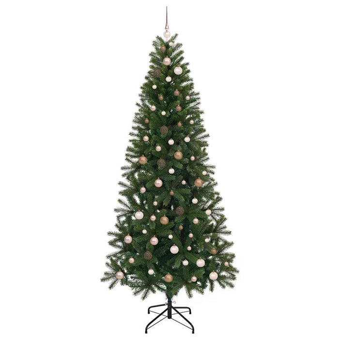 Brad de Crăciun artificial cu 300 LED Verde 240 cm PE și PVC - WALTI WALTI