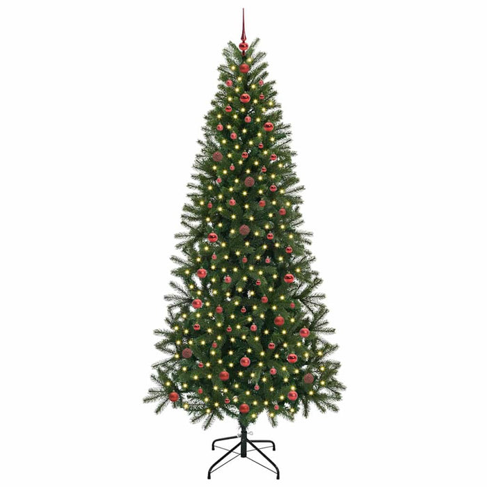 Brad de Crăciun artificial cu 300 LED Verde 240 cm PE și PVC - WALTI WALTI