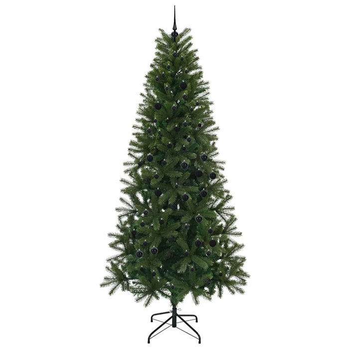 Brad de Crăciun artificial cu 300 LED Verde 240 cm PE și PVC - WALTI WALTI
