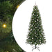 Brad de Crăciun artificial cu 300 LED Verde 240 cm PE și PVC - WALTI WALTI
