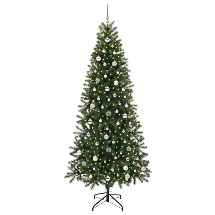 Brad de Crăciun artificial cu 300 LED Verde 240 cm PE și PVC - WALTI WALTI