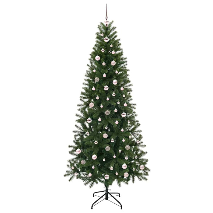 Brad de Crăciun artificial cu 300 LED Verde 240 cm PE și PVC - WALTI WALTI