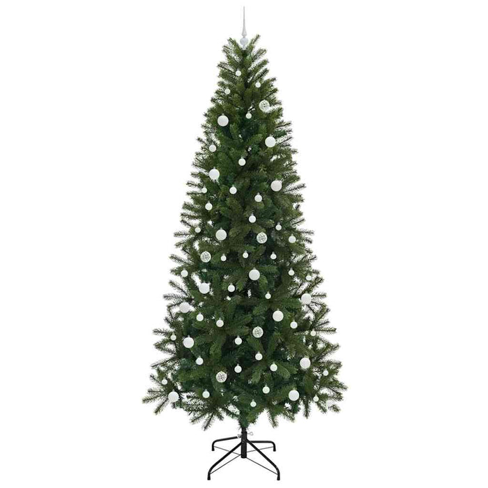 Brad de Crăciun artificial cu 300 LED Verde 240 cm PE și PVC - WALTI WALTI