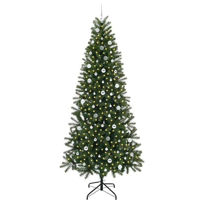 Brad de Crăciun artificial cu 300 LED Verde 240 cm PE și PVC - WALTI WALTI