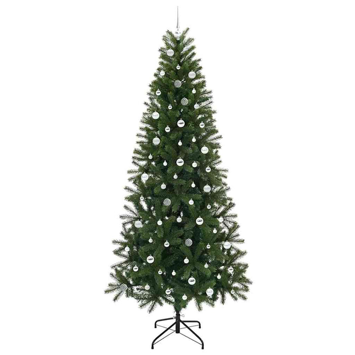 Brad de Crăciun artificial cu 300 LED Verde 240 cm PE și PVC - WALTI WALTI