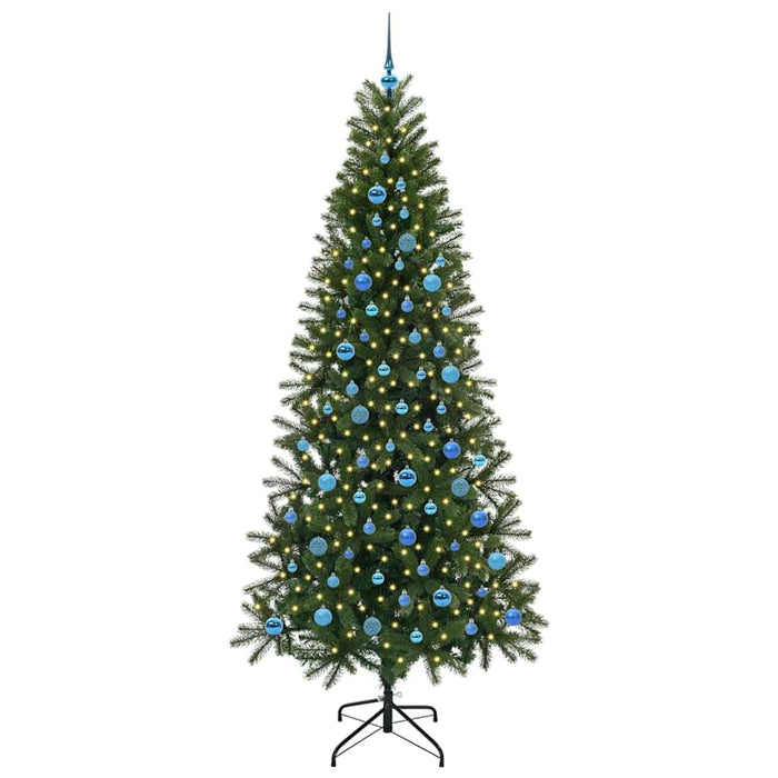 Brad de Crăciun artificial cu 300 LED Verde 240 cm PE și PVC - WALTI WALTI