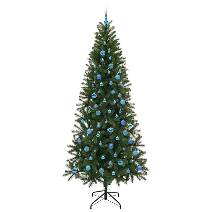 Brad de Crăciun artificial cu 300 LED Verde 240 cm PE și PVC - WALTI WALTI