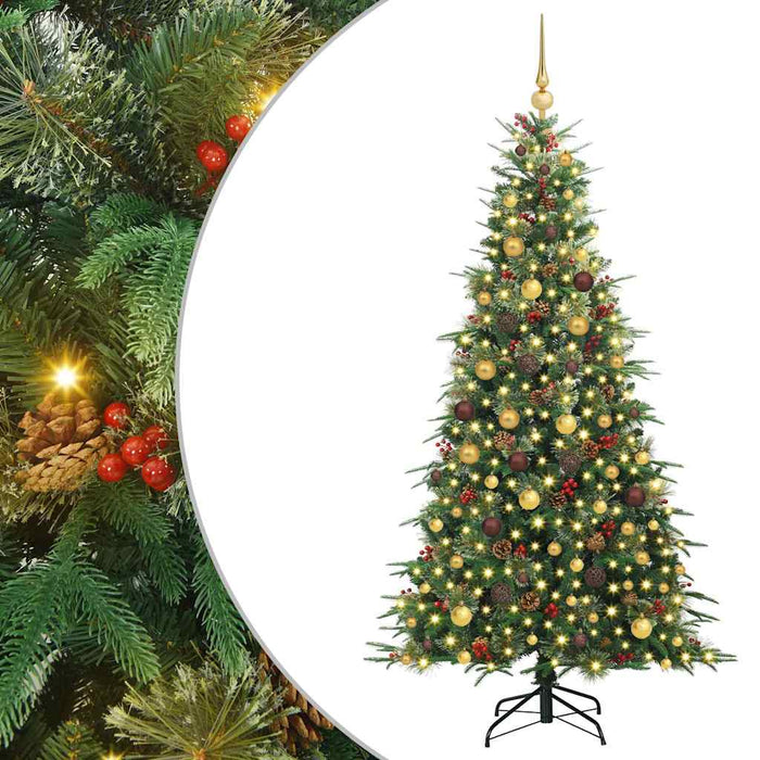 Brad de Crăciun artificial cu ramuri articulare Verde 210 cm WALTI