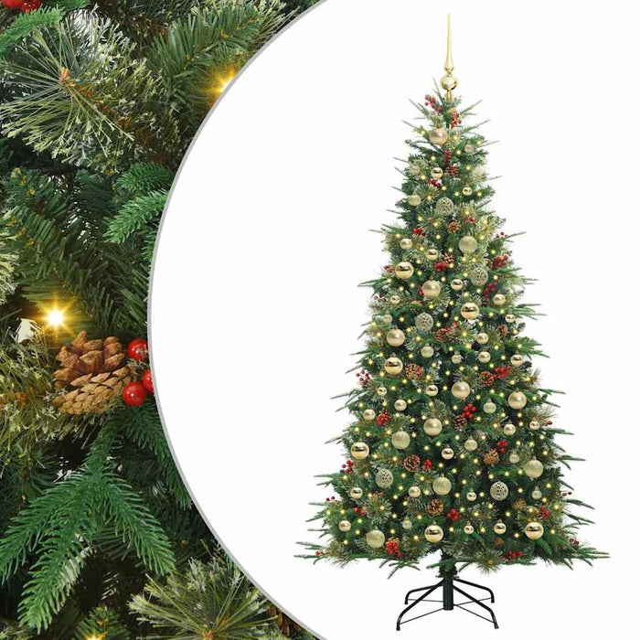 Brad de Crăciun artificial cu ramuri articulare Verde 210 cm WALTI